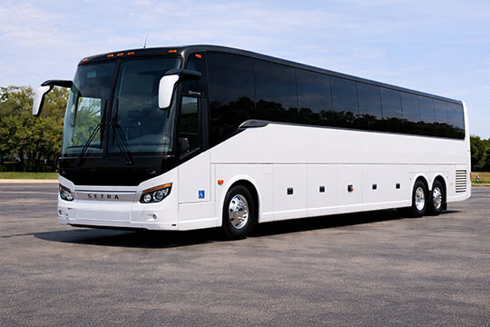 56-passenger charter bus available for charter in Springfield, OH